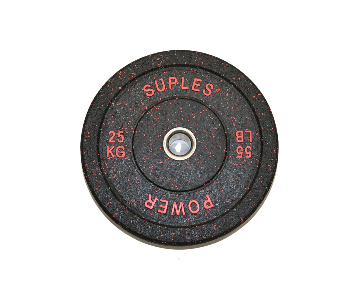 Suples Bumper Plates (pair) - 2 x 25kg/55lbs